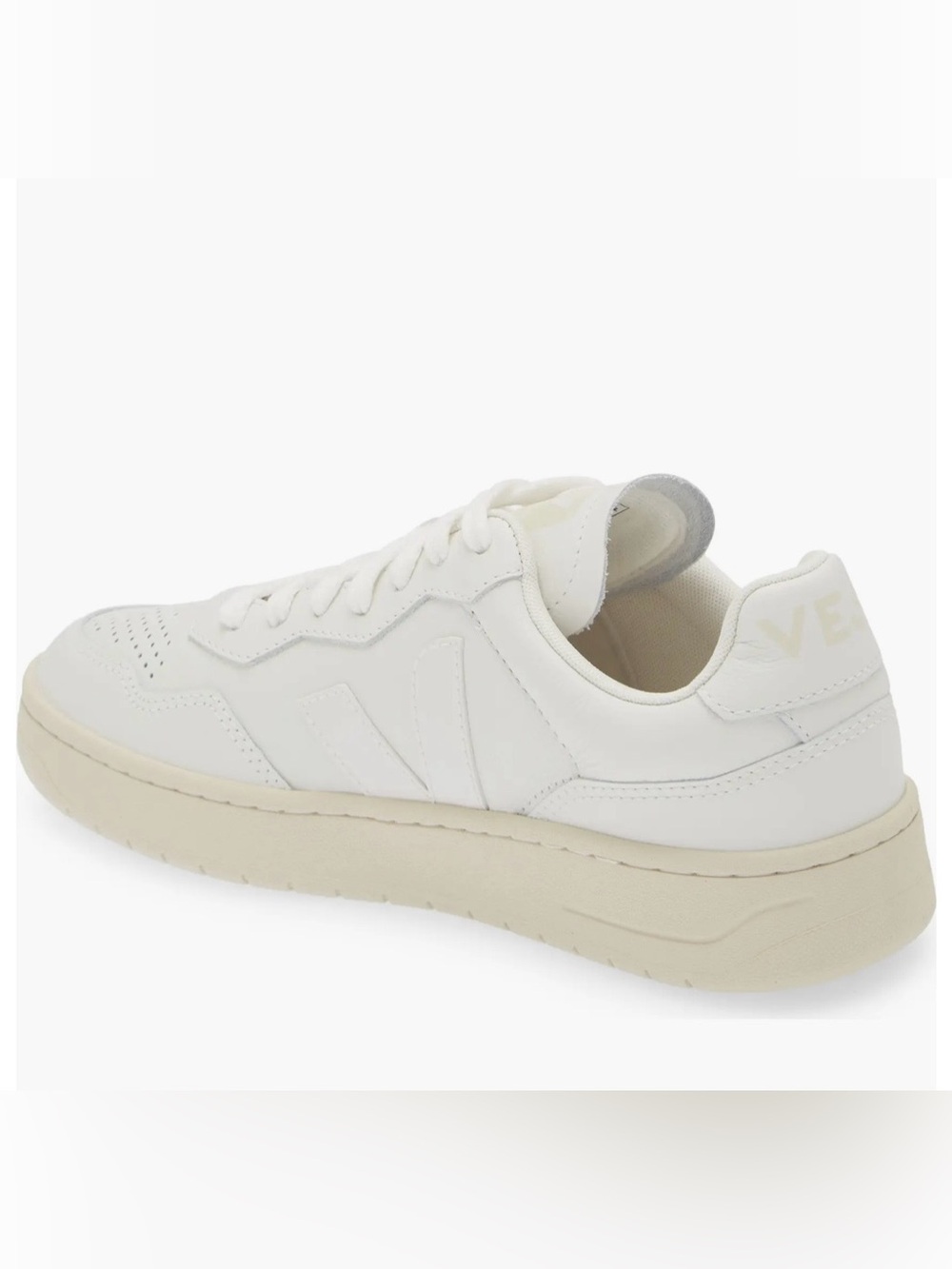 Veja White Leather Women’s Sneaker - Picture 2 of 3